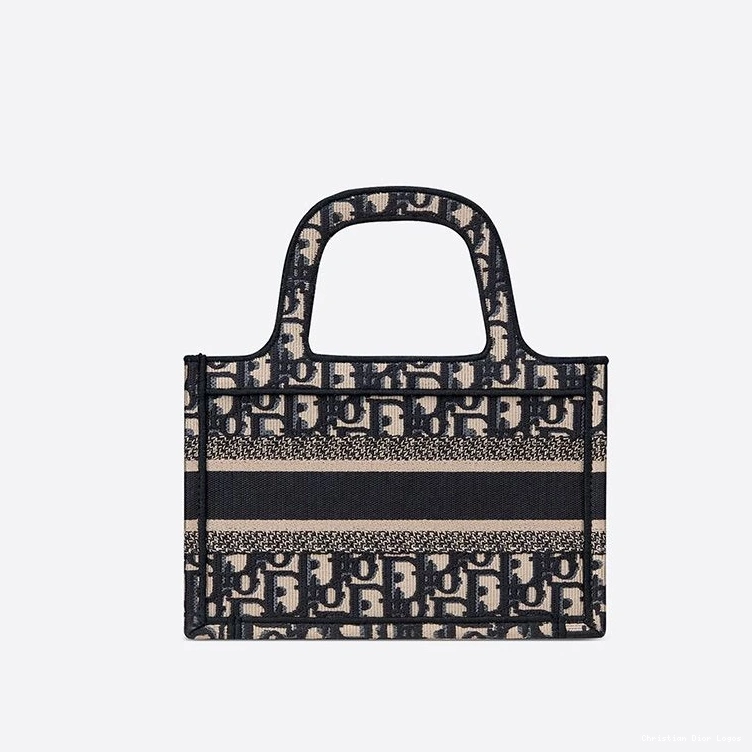Cheap Oblique Tote Book Blue Mini Canvas Dior Motif 0707 Luxury